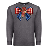 Charcoal Heather bow Premium Sweatshirt - JahusDesignShop
