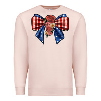 Pale Pink bow Premium Sweatshirt - JahusDesignShop