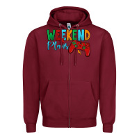 Burgundy weekend plans Zipper Hoodie - JahusDesignShop