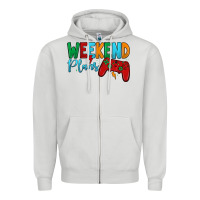 Dove Grey weekend plans Zipper Hoodie - JahusDesignShop
