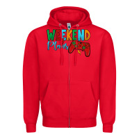 Red weekend plans Zipper Hoodie - JahusDesignShop