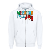 White weekend plans Zipper Hoodie - JahusDesignShop