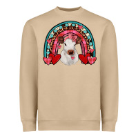 Mushroom valentines heifer rainbow Heavyweight Sweatshirt - JahusDesignShop