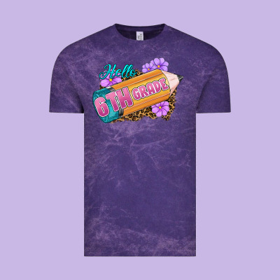 Hello 6th Grade Vintage Tee Designed By Ranaportraitstore