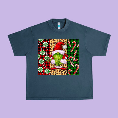 Green Christmas Gnome Urban Heavy Tee Designed By Fadigitalartstudio