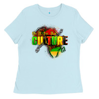Baby Blue Do it for the culture Ladies Tee - FaDigitalArtStudio