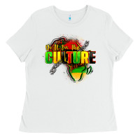 White Do it for the culture Ladies Tee - FaDigitalArtStudio