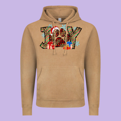 Festive Joy Vintage Hoodie Designed By Cowhidedigitalart