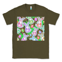 Army Green Easter bunny and egg Classic Tee - CowGirlArtShop