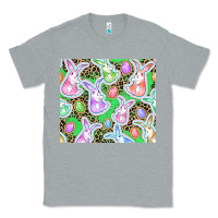 Heather Grey Easter bunny and egg Classic Tee - CowGirlArtShop