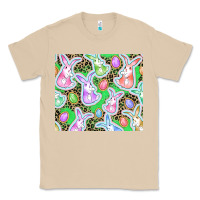 Mushroom Easter bunny and egg Classic Tee - CowGirlArtShop