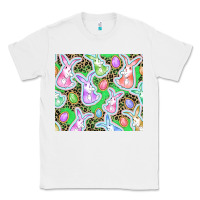 White Easter bunny and egg Classic Tee - CowGirlArtShop
