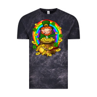Cloud Black Dwarf Cauldron St. Patricks Vintage Tee - BundleAndBundleShop