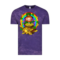 Cloud Purple Dwarf Cauldron St. Patricks Vintage Tee - BundleAndBundleShop