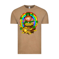 Vintage Coffee Dwarf Cauldron St. Patricks Vintage Tee - BundleAndBundleShop