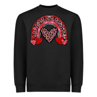 Black valentines heart rainbow Heavyweight Sweatshirt - JahusDesignShop