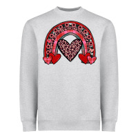 Valentines Heart Rainbow Heavyweight Sweatshirt | Teevron