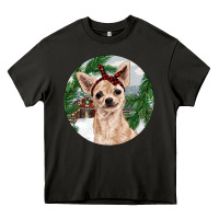 Asphalt Chihuahua And Farm Heavy Core Tee - RanaPortraitStore