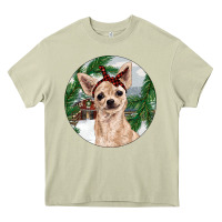 Mossy Chihuahua And Farm Heavy Core Tee - RanaPortraitStore