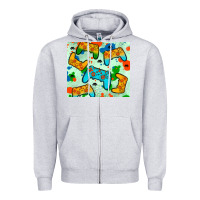 Heather Grey gaming controller Zipper Hoodie - JahusDesignShop