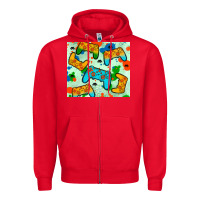 Red gaming controller Zipper Hoodie - JahusDesignShop