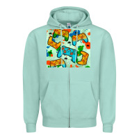 Seafoam gaming controller Zipper Hoodie - JahusDesignShop