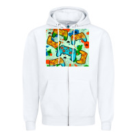 White gaming controller Zipper Hoodie - JahusDesignShop