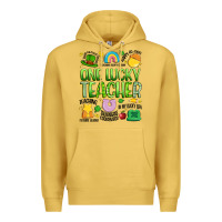 Antique Gold one lucky teacher lucky charm Premium Hoodie - Artiststas