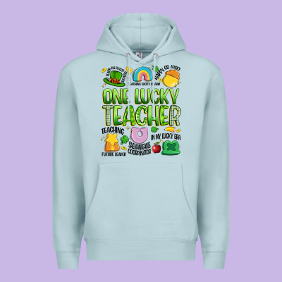 One Lucky Teacher Lucky Charm Premium Hoodie Designed By Artiststas