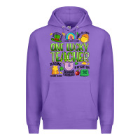 Purple one lucky teacher lucky charm Premium Hoodie - Artiststas