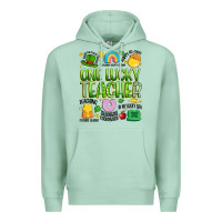 Seafoam one lucky teacher lucky charm Premium Hoodie - Artiststas