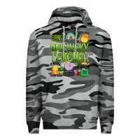 Slate Camo one lucky teacher lucky charm Premium Hoodie - Artiststas