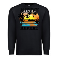 Black sunrise sunburn sunset repeat Premium Sweatshirt - JahusDesignShop
