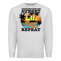 Dove Grey sunrise sunburn sunset repeat Premium Sweatshirt - JahusDesignShop
