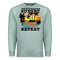 Seafoam sunrise sunburn sunset repeat Premium Sweatshirt - JahusDesignShop