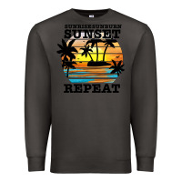 Smoke sunrise sunburn sunset repeat Premium Sweatshirt - JahusDesignShop