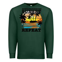 Sports Green sunrise sunburn sunset repeat Premium Sweatshirt - JahusDesignShop