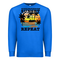 True Royal sunrise sunburn sunset repeat Premium Sweatshirt - JahusDesignShop