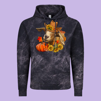 Fall Goat Vintage Hoodie Designed By Lillyallendesigns