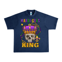 Navy skull mardi gras king Urban Heavy Tee - FaDigitalArtStudio