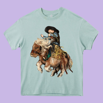 Midilli Little Cowboy Kid Rodeo Heavy Core Tee Designed By Howdyjamesfarm