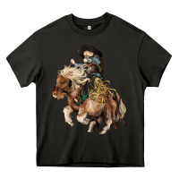Asphalt Midilli little Cowboy kid rodeo Heavy Core Tee - HowdyJamesFarm