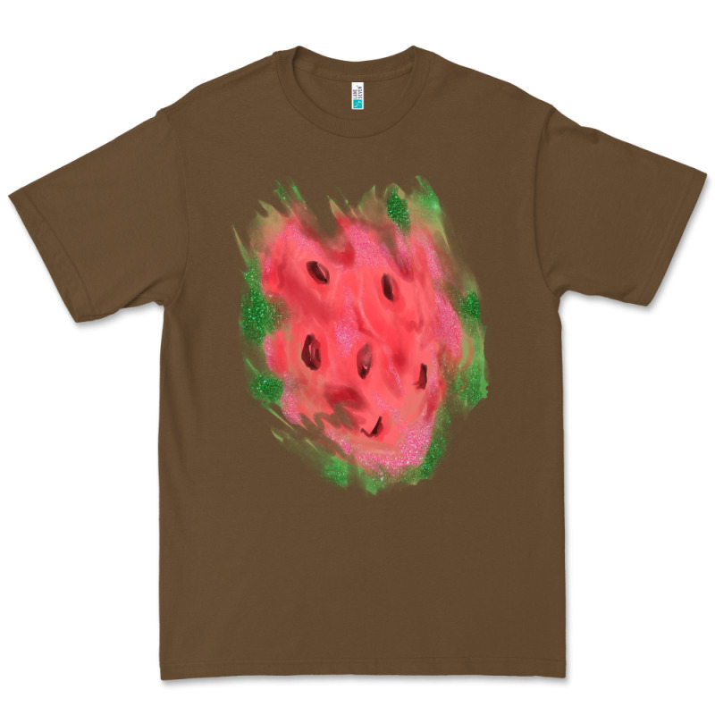 Watermelon Glitter Watercolor Brushstrokes Patch Premium Tee by RanaPortraitStore | Teevron