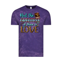 Cloud Purple But The Greatest Of These Is Love Vintage Tee - BundleAndBundleShop