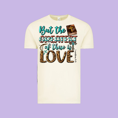 But The Greatest Of These Is Love Vintage Tee Designed By Bundleandbundleshop