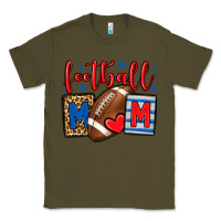 Army Green Football mom red and blue team color mother's day Classic Tee - HowdyJamesFarm