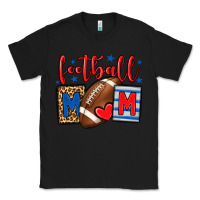 Black Football mom red and blue team color mother's day Classic Tee - HowdyJamesFarm