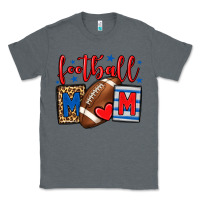 Charcoal Heather Football mom red and blue team color mother's day Classic Tee - HowdyJamesFarm