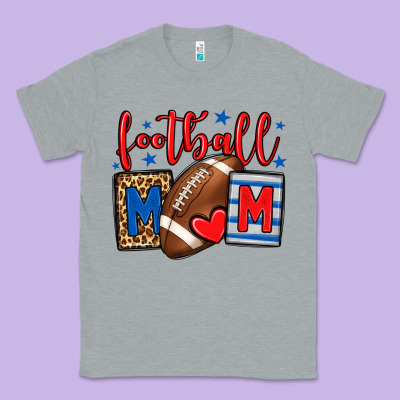 Football Mom Red And Blue Team Color Mother's Day Classic Tee Designed By Howdyjamesfarm