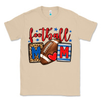 Mushroom Football mom red and blue team color mother's day Classic Tee - HowdyJamesFarm